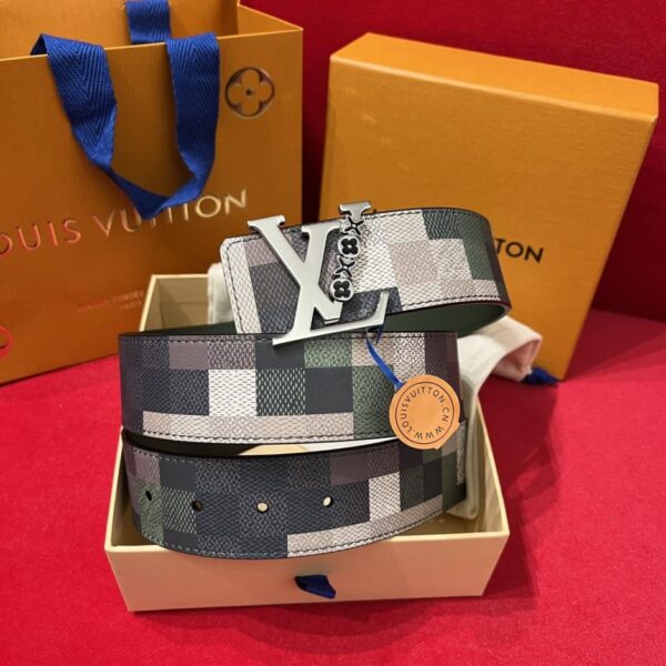 replica,repliche,fake,1:1,earrings,bracelet,ring,jewelry Cintura robusta da uomo LOUIS VUITTON, nuova, larghezza 4 cm (B2CO9)