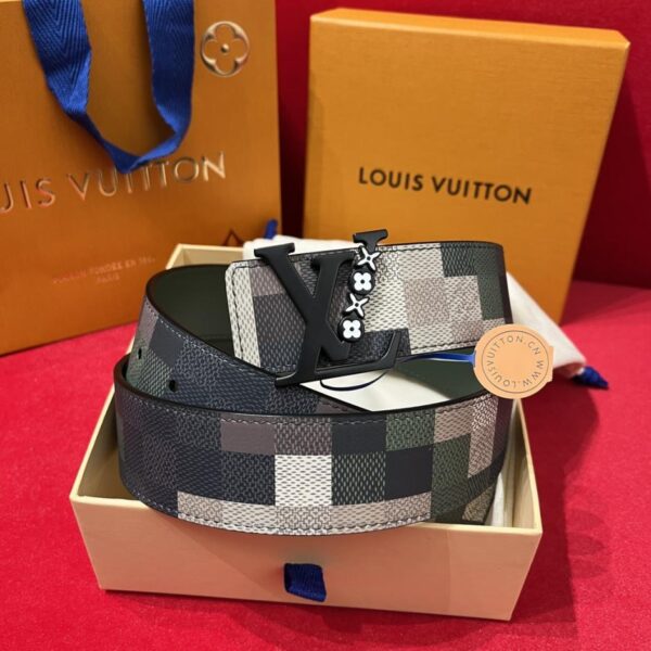 replica,repliche,fake,1:1,earrings,bracelet,ring,jewelry Cintura Louis Vuitton da uomo, nuova e resistente, larghezza 4 cm (LJUF7)