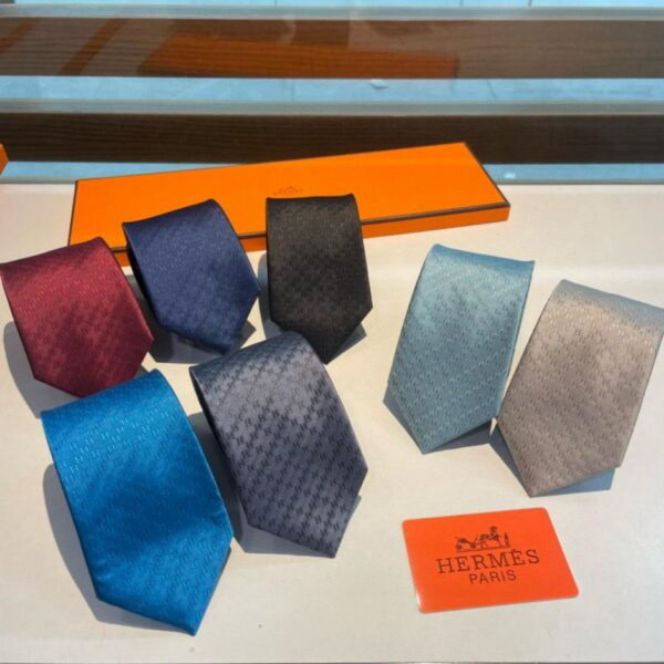 replica,repliche,fake,1:1,earrings,bracelet,ring,jewelry Cravatta Hermès da uomo Diamond H Plaid, nuova serie, 100% seta twill, personalizzazione fatta a mano (ZZJE4)