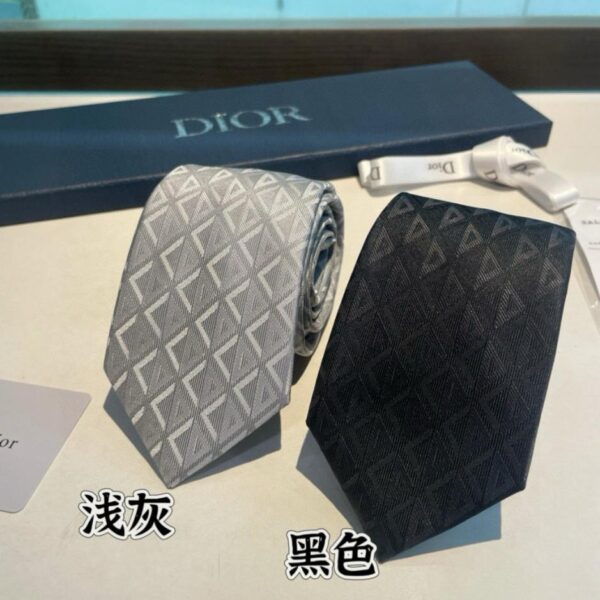 replica,repliche,fake,1:1,earrings,bracelet,ring,jewelry Cravatta Dior in seta con motivo rattan da uomo (X0ETO)