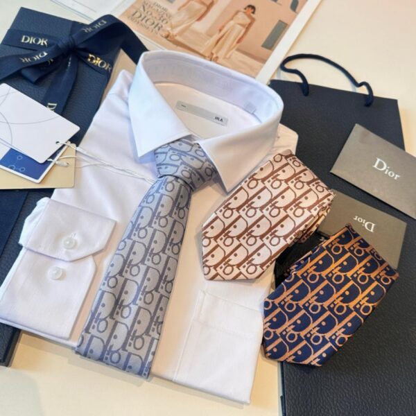 replica,repliche,fake,1:1,earrings,bracelet,ring,jewelry Cravatta Dior New Tie Dior da uomo con colletto CD (LDN3K)