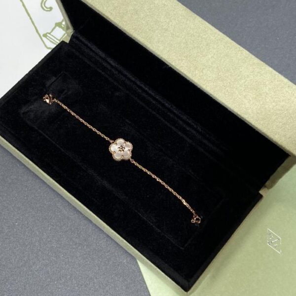 replica,repliche,fake,1:1,earrings,bracelet,ring,jewelry Bracciale Van Cleef & Arpels Lucky Spring Plum Blossom (EE9G0)