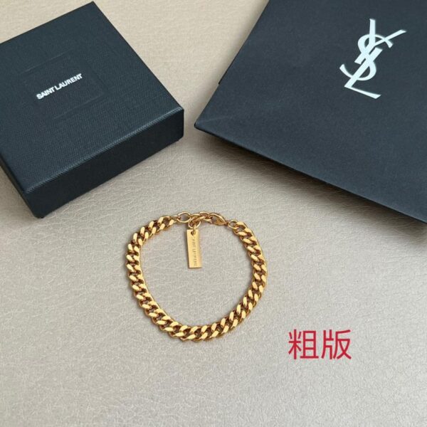 replica,repliche,fake,1:1,earrings,bracelet,ring,jewelry Bracciale fatto a mano Yves Saint Laurent in ottone originale (KQFQ8)
