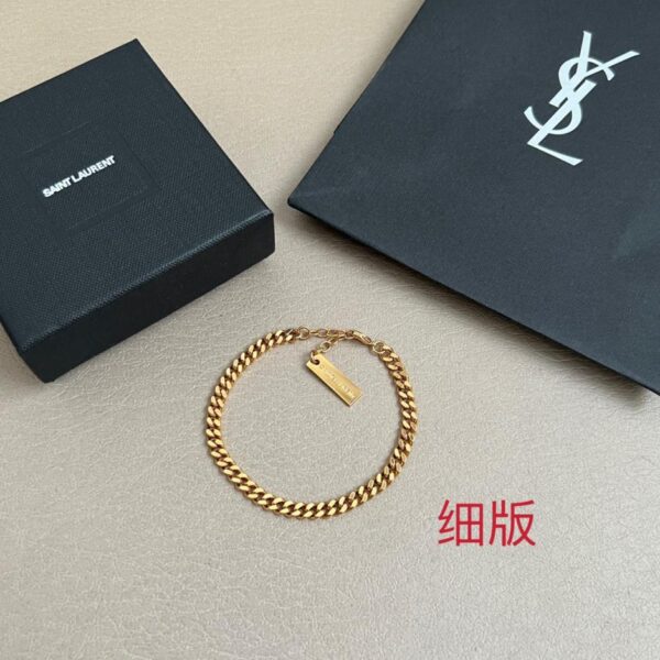 replica,repliche,fake,1:1,earrings,bracelet,ring,jewelry Braccialetto fatto a mano Yves Saint Laurent in ottone originale (RWDMY)