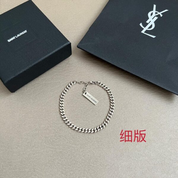 replica,repliche,fake,1:1,earrings,bracelet,ring,jewelry Braccialetto fatto a mano Yves Saint Laurent in ottone originale (XSFP4)