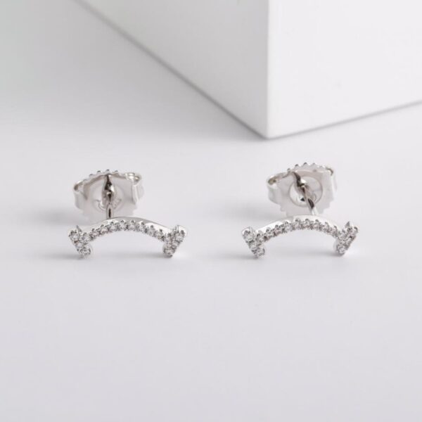 replica,repliche,fake,1:1,earrings,bracelet,ring,jewelry Mini orecchini Tiffany Smile Diamond (LAPO5)