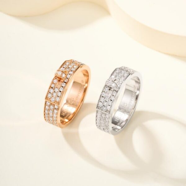 replica,repliche,fake,1:1,earrings,bracelet,ring,jewelry Anello Kelly con diamanti (5PJH4)