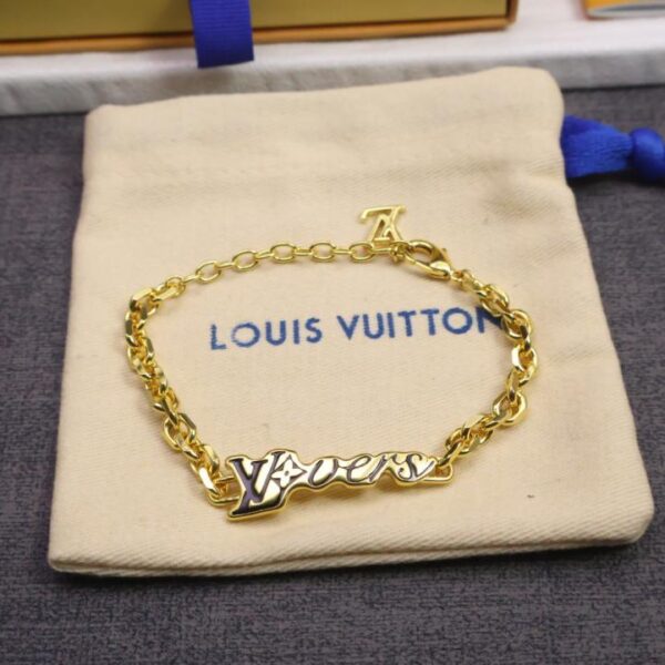 replica,repliche,fake,1:1,earrings,bracelet,ring,jewelry Nuovo bracciale in oro Lv (9WZ2T)
