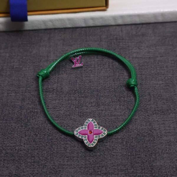 Bracciale in pelle con quadrifoglio del marchio Lv Donkey, ultimo arrivato (78XEU)