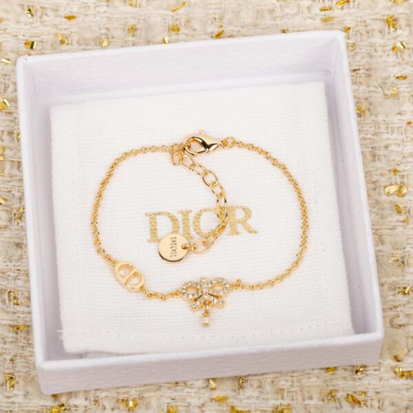 Bracciale Dior con fiocco di diamanti e perle (62SFZ)