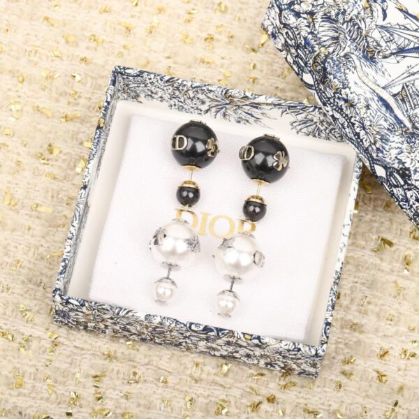 replica,repliche,fake,1:1,earrings,bracelet,ring,jewelry Orecchini multiaccessori con perle nere (X0N86)