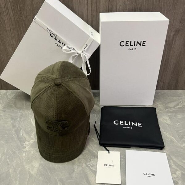 replica,repliche,fake,1:1,earrings,bracelet,ring,jewelry Cappellino da baseball in velluto di cotone con logo originale personalizzato CELINE sul sito ufficiale (MQ69L)