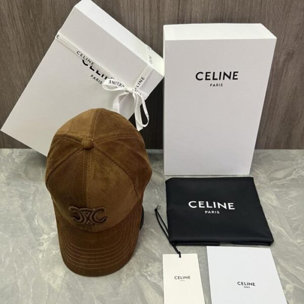 replica,repliche,fake,1:1,earrings,bracelet,ring,jewelry Cappellino da baseball in velluto di cotone con logo originale personalizzato CELINE sul sito ufficiale (N7S2J)