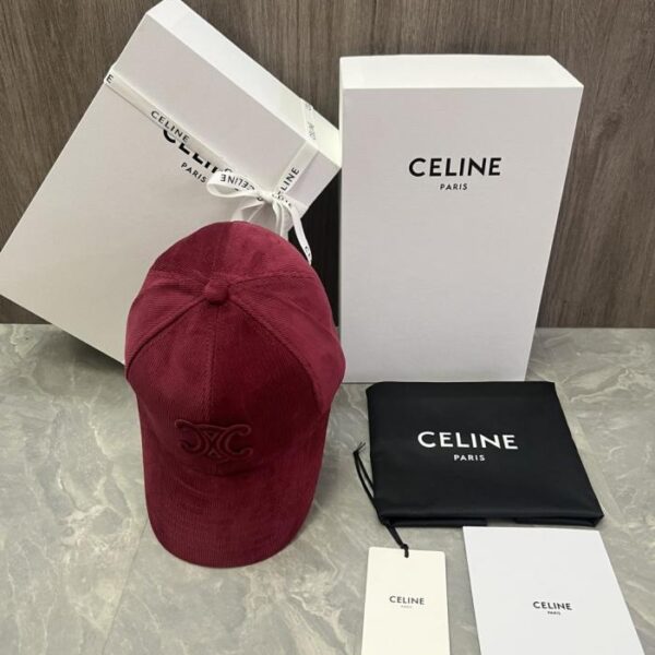 replica,repliche,fake,1:1,earrings,bracelet,ring,jewelry Cappellino da baseball in velluto di cotone con logo originale personalizzato del sito Web ufficiale CELINE (ZCI5W)