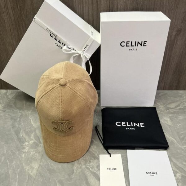 replica,repliche,fake,1:1,earrings,bracelet,ring,jewelry Cappellino da baseball in velluto di cotone con logo originale personalizzato del sito Web ufficiale CELINE (ZW6SD)