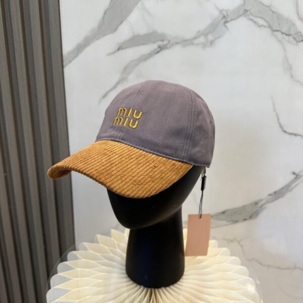 replica,repliche,fake,1:1,earrings,bracelet,ring,jewelry Cappellino da baseball in velluto a coste autunno e inverno MIUMIU (N2EXA)