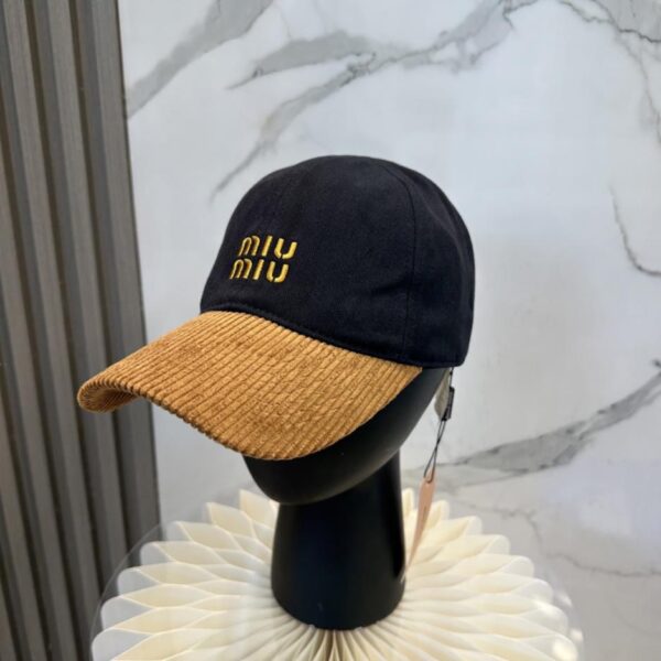replica,repliche,fake,1:1,earrings,bracelet,ring,jewelry Cappellino da baseball in velluto a coste autunno e inverno MIUMIU (OKPXB)