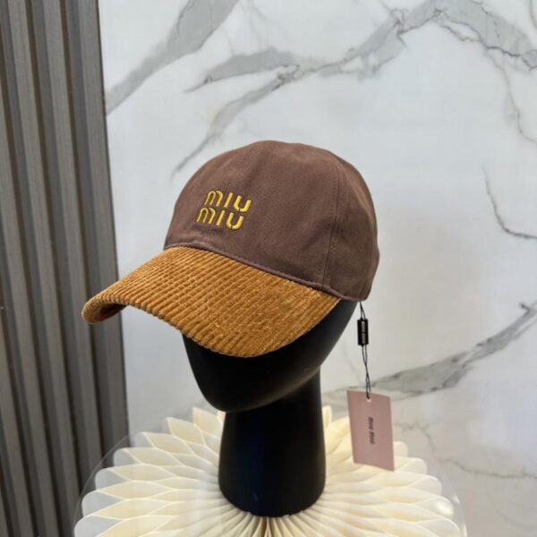 replica,repliche,fake,1:1,earrings,bracelet,ring,jewelry Cappellino da baseball in velluto a coste autunno e inverno MIUMIU (TT4AZ)