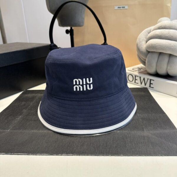 replica,repliche,fake,1:1,earrings,bracelet,ring,jewelry Cappello da pescatore in tela nuovo MIUMIU 25ss (T1E4V)