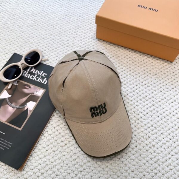 replica,repliche,fake,1:1,earrings,bracelet,ring,jewelry Cappellino da baseball ricamato in stile nuovo ordine MIUMIU versione alta (EXN2U)