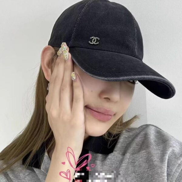 replica,repliche,fake,1:1,earrings,bracelet,ring,jewelry Cappellino da baseball in denim Chanel (01F74)