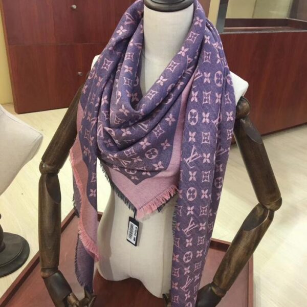 Scialle classico blu rosa LV (DUP96)