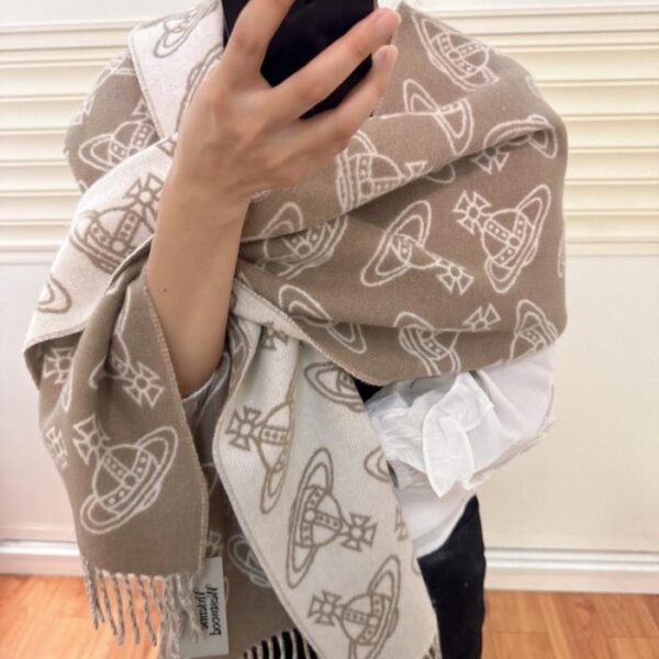 replica,repliche,fake,1:1,earrings,bracelet,ring,jewelry Vivienne Westwood Big Saturn New Scarf (TPLT8)