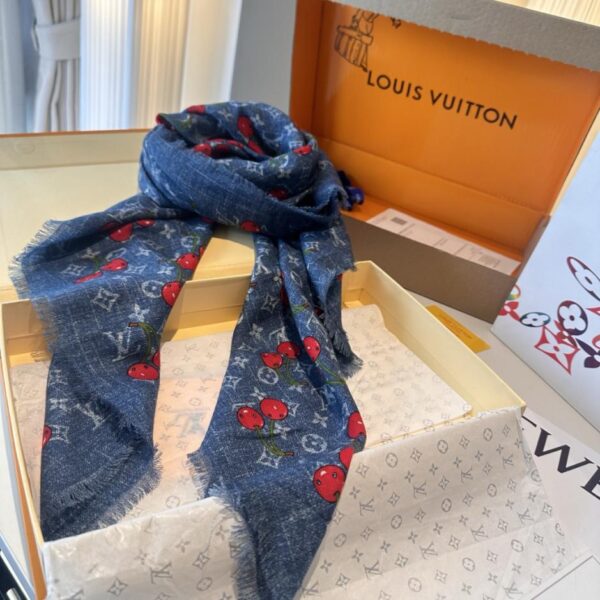 replica,repliche,fake,1:1,earrings,bracelet,ring,jewelry Sciarpa replica Louis Vuitton x Takashi Murakami con fiori di ciliegio (8O36N)