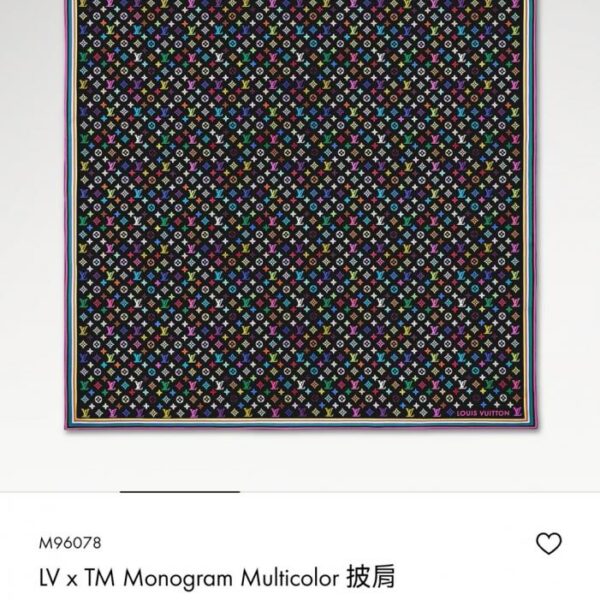 replica,repliche,fake,1:1,earrings,bracelet,ring,jewelry RLV2540 Double-face dello stesso colore 70% cashmere 30% seta LV x TM “Monogram Multicolor” (N859Q)