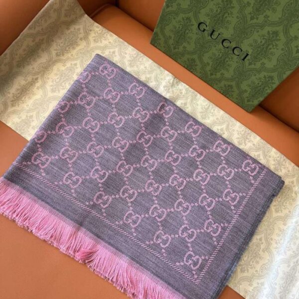 replica,repliche,fake,1:1,earrings,bracelet,ring,jewelry Sciarpa scialle Gucci in 100% lana jacquard double-face (H4Q0N)