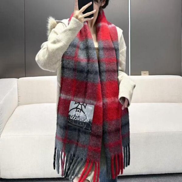 replica,repliche,fake,1:1,earrings,bracelet,ring,jewelry Sciarpa classica grande Saturn in mohair Vivienne Westwood (O3XAY)