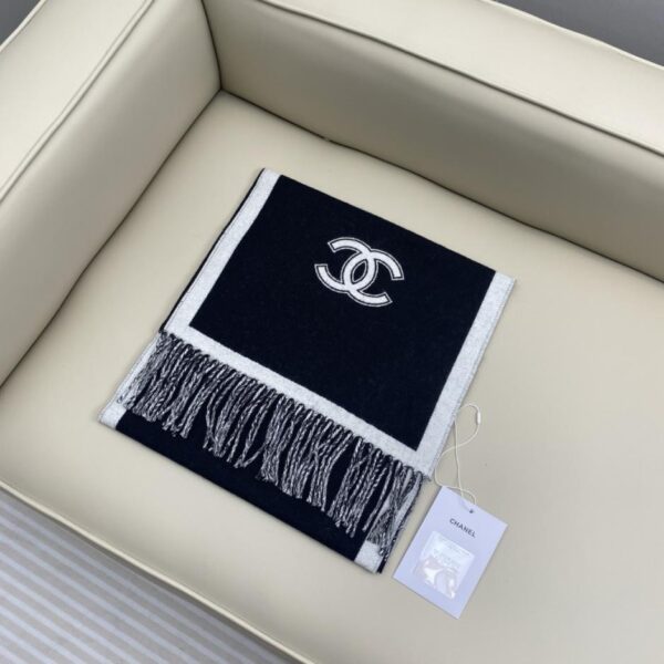 replica,repliche,fake,1:1,earrings,bracelet,ring,jewelry CHANEL 24B Sciarpa bicolore in cotone e lana (KDEXF)