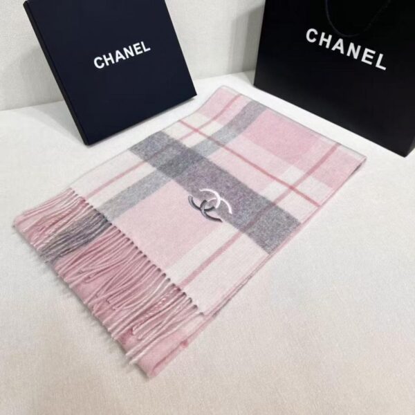 replica,repliche,fake,1:1,earrings,bracelet,ring,jewelry Novità Chanel 2025 Sciarpa in cashmere double-face (YA9ZB)