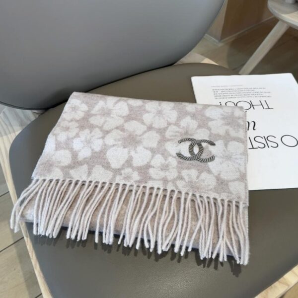 Sciarpa unisex in cashmere di alta qualità Chanel (N43D8)