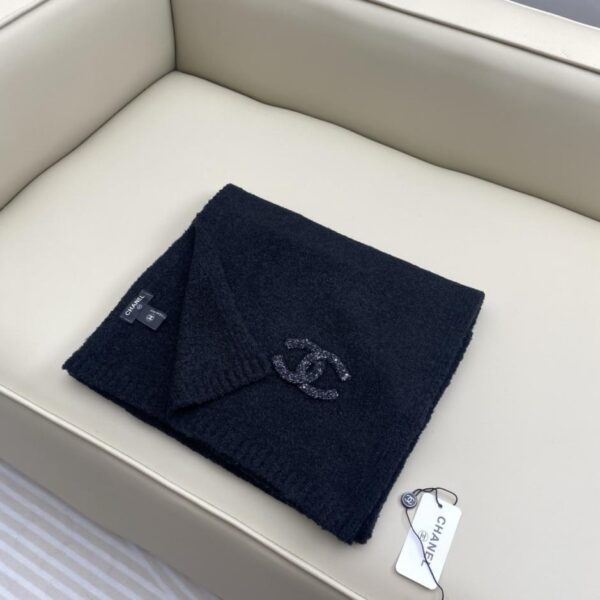 replica,repliche,fake,1:1,earrings,bracelet,ring,jewelry Sciarpa Chanel in cashmere oro e argento (S1RXE)