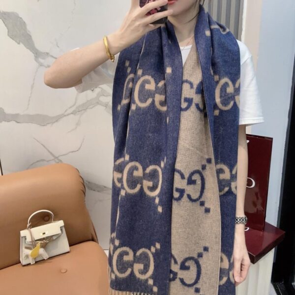 replica,repliche,fake,1:1,earrings,bracelet,ring,jewelry Gucci New Big G Sciarpa in cashmere double-face (CT10Z)