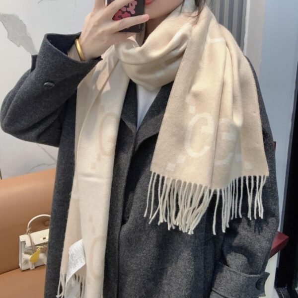 replica,repliche,fake,1:1,earrings,bracelet,ring,jewelry Gucci New Big G Sciarpa in cashmere double-face (P0SDZ)