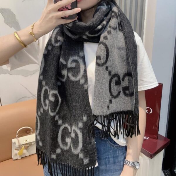 replica,repliche,fake,1:1,earrings,bracelet,ring,jewelry Gucci New Big G Sciarpa in cashmere double-face (X1W25)