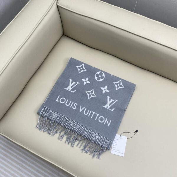 replica,repliche,fake,1:1,earrings,bracelet,ring,jewelry Sciarpa All About Monogram nera e grigia da uomo Louis Vuitton (31TB6)