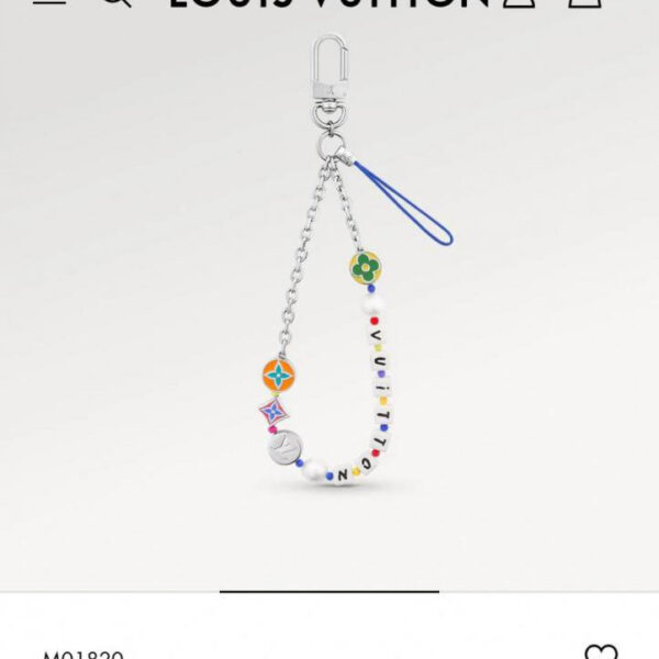 replica,repliche,fake,1:1,earrings,bracelet,ring,jewelry -Foto del contatore con foto-Ciondolo con cordino per cellulare Louis Vuitton (2LS2R)