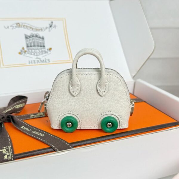replica,repliche,fake,1:1,earrings,bracelet,ring,jewelry Portachiavi con ciondolo per borsa Bolide️ Hermes Mini Bowling Bag (5K0I0)