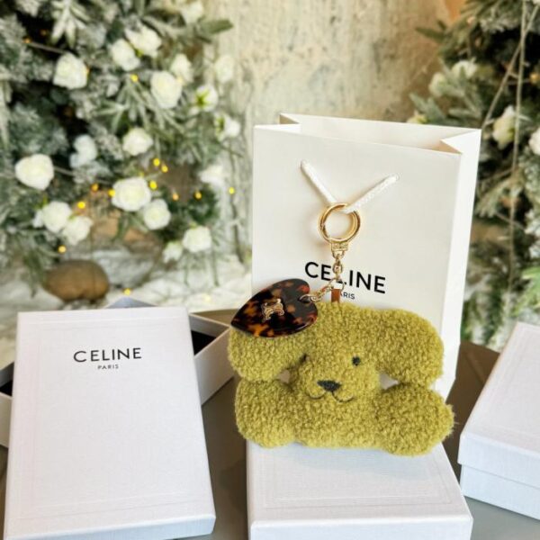 replica,repliche,fake,1:1,earrings,bracelet,ring,jewelry Ciondolo a forma di cuore con cucciolo di peluche CELINE Arc de Triomphe a 8 colori (3XY6L)