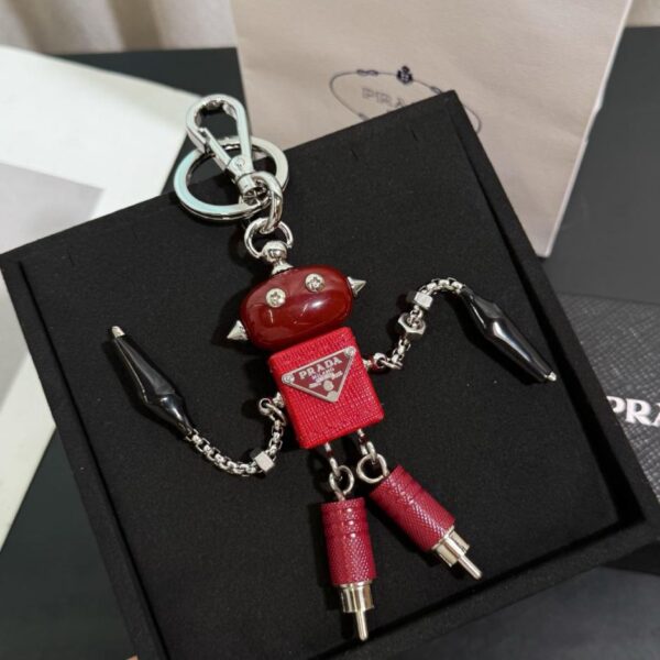 replica,repliche,fake,1:1,earrings,bracelet,ring,jewelry Portachiavi Prada Robot (QLBON)