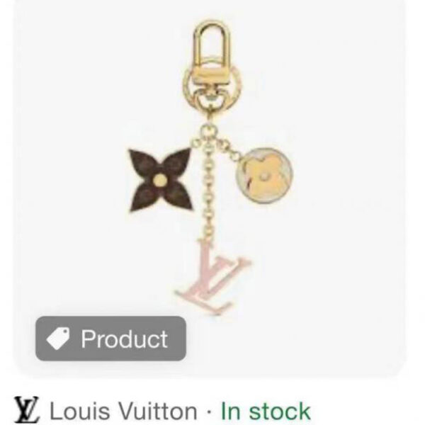 replica,repliche,fake,1:1,earrings,bracelet,ring,jewelry Portachiavi con ciondolo per borsa LV, ciondolo per borsa e portachiavi Spring Street (4FH04)