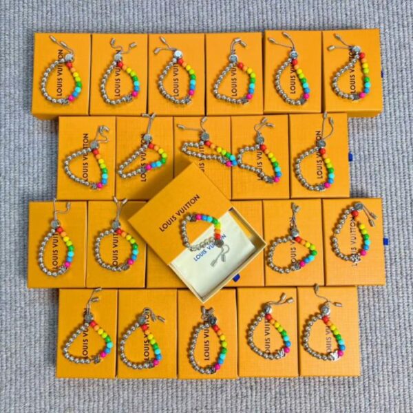 replica,repliche,fake,1:1,earrings,bracelet,ring,jewelry Bracciale con perline LV (GOA9A)