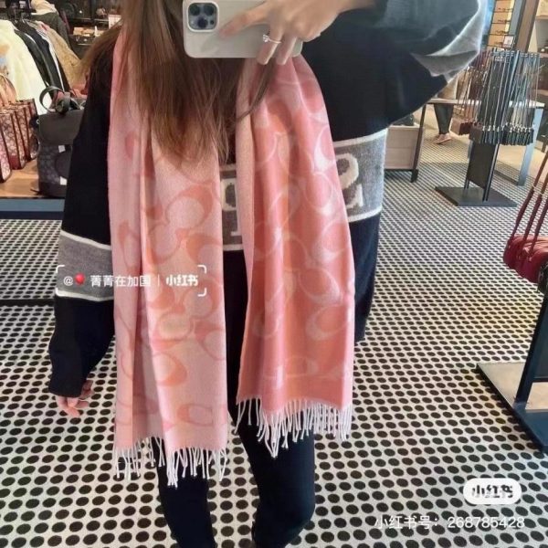 replica,repliche,fake,1:1,earrings,bracelet,ring,jewelry Scialle reversibile di alta qualità con logo Coach Classic C (OD04E)