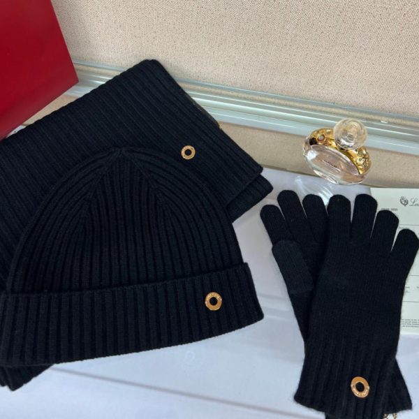 replica,repliche,fake,1:1,earrings,bracelet,ring,jewelry Completo lavorato a maglia in cashmere Loro Piana con bordo affusolato, cappello in 100% cashmere (SJWJ9)