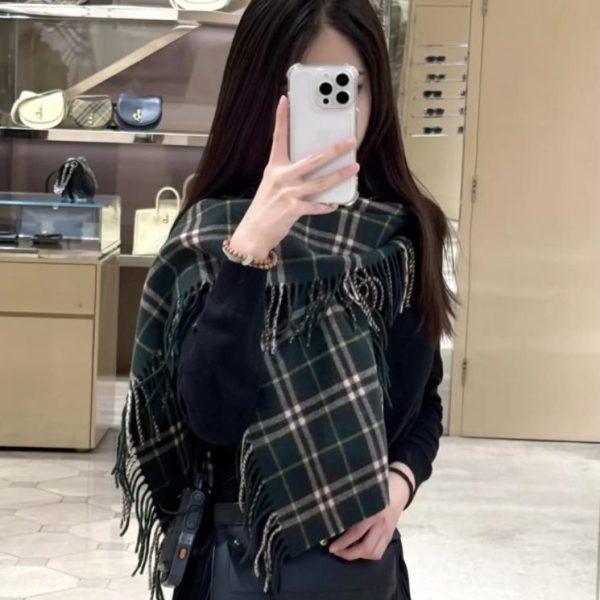 Sciarpa millepiedi Burberry di alta qualità, novità, cashmere di prima qualità, unisex, motivo a quadri classico, stile coppia (6TQKS)