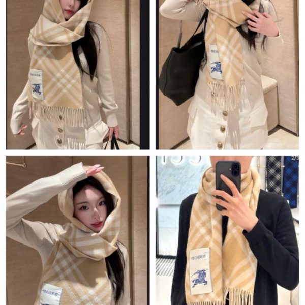 replica,repliche,fake,1:1,earrings,bracelet,ring,jewelry La nuova sciarpa tartan in cashmere di Burberry (TMRKU)