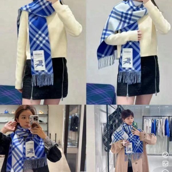 replica,repliche,fake,1:1,earrings,bracelet,ring,jewelry La nuova sciarpa tartan in cashmere di Burberry (TQOZS)
